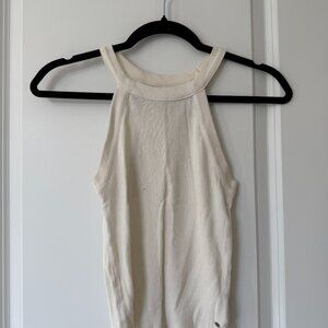 american eagle white tank